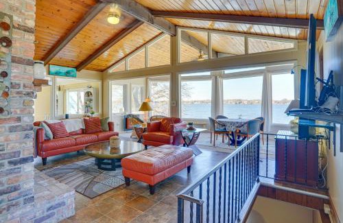 New Prague Apartment | Cedar Lake Retreat with Boathouse and Dock!
