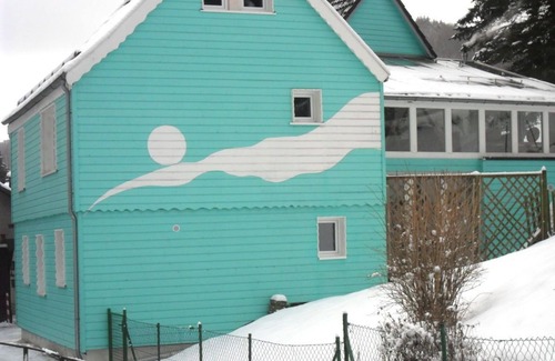 Harz House | Chalet am Bergflüsschen mit Sauna & Riesentrampolin & Waldschwimmbad