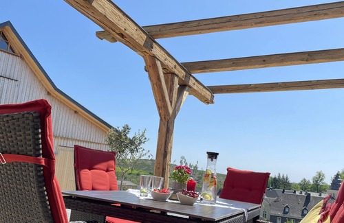 Feilitzsch Condo | Chalet apartment "Sonnenidyll", 51 sqm & wellness/fitness/sauna - Bergrödelhof