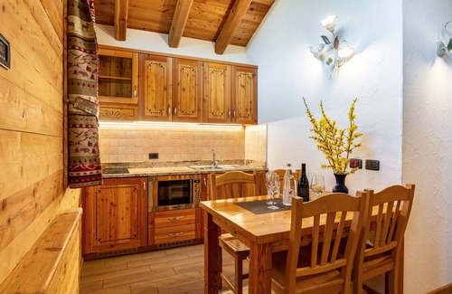 Sant'Antonio di Mavignola Ski Chalet | Chalet 'Camping Faè' with Mountain View, Private Terrace and Wi-Fi