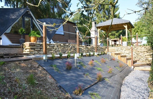 Gesves Ski Chalet | Chalet in Gesves with Roof Terrace, Garden, BBQ