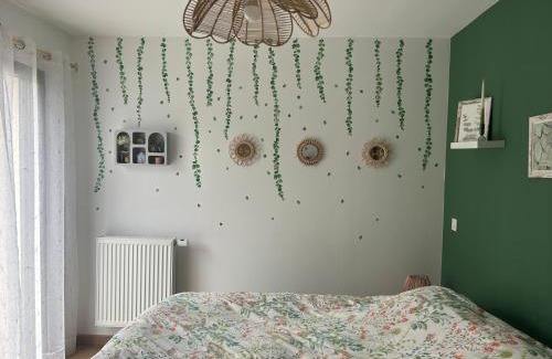 Bazainville House | Chambre Eucalyptus dans maison neuve