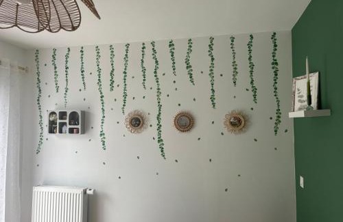 Bazainville House | Chambre Eucalyptus dans maison neuve