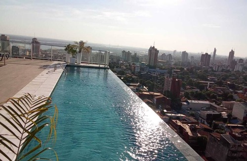 Asuncion Apartment | Charming 1-bedroom apartment with AC, Gym/Infinity Pool in Asunción, Paraguay