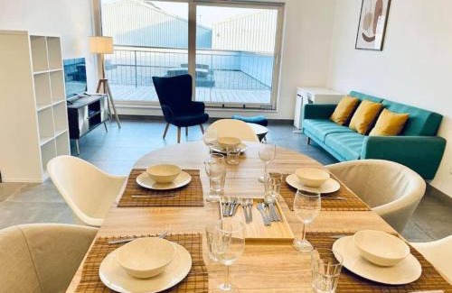 Bonnevoie Apartment | Charming 2 bedrooms Flat in Center w FREE Parking &Terrace