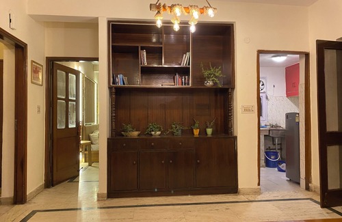 Pocket A Apartment | Charming 4BHK Duplex in South Delhi. Pet-friendly. Rustic charm, modern comfort.