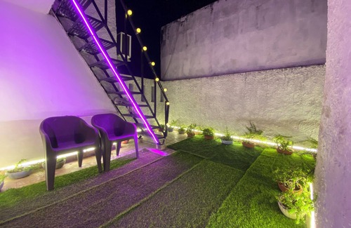 Pocket A Apartment | Charming 4BHK Duplex in South Delhi. Pet-friendly. Rustic charm, modern comfort.