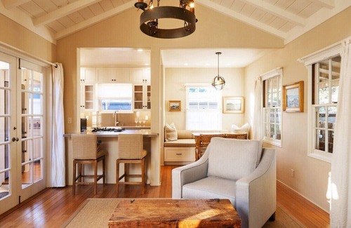 Golden Rectangle House | Charming Cottage in Downtown Carmel - Large Backyard with Hot Tub