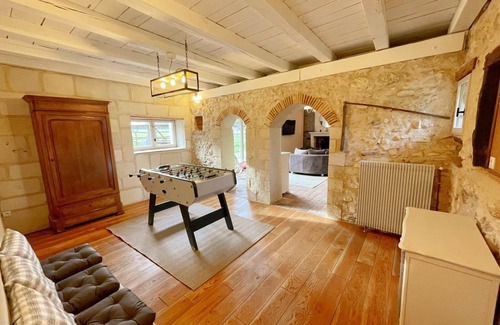 Rille Cottage | Charming Cottage with Private Heated Pool, Fitness Room, Game Room, Near Rillé Lake