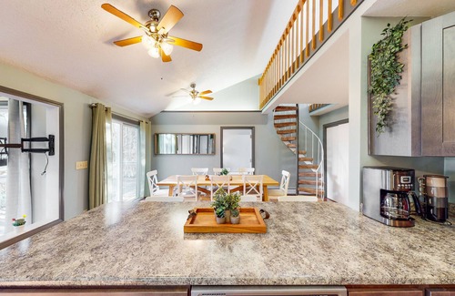 North Troy House | Charming dog-friendly riverside escape with deck, firepit & EV charger