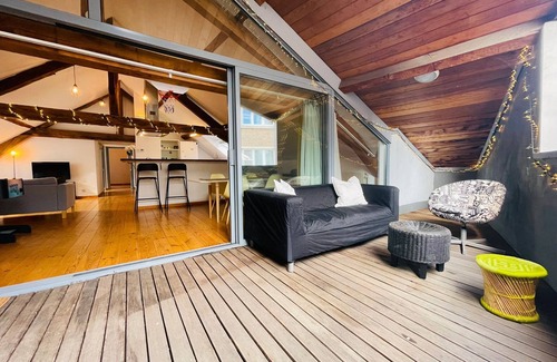 Dansaert Apartment | Charming Downtown Loft Chalet With Private Parking