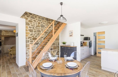 Saint-Pierre-Eglise Cottage | Charming Family Home with Garden, Near Ocean, Modern Amenities, and Historic Charm