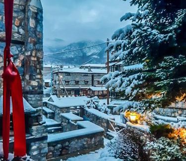 Aghios Athanasios Ski Chalet | Charming 3-storey Loft with fireplace