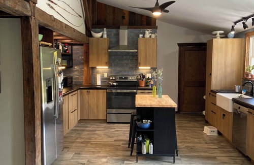 Warrensburg House | Charming riverfront house near Bolton Landing and Gore Mountain with AC