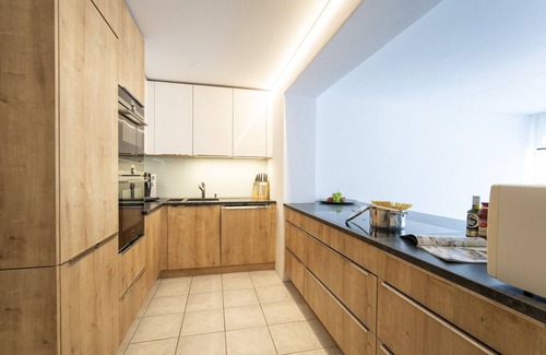 Engadin Scoul Apartment | Chasa Emerita: Modern 3 1/2-room terrace flat with panoramic view