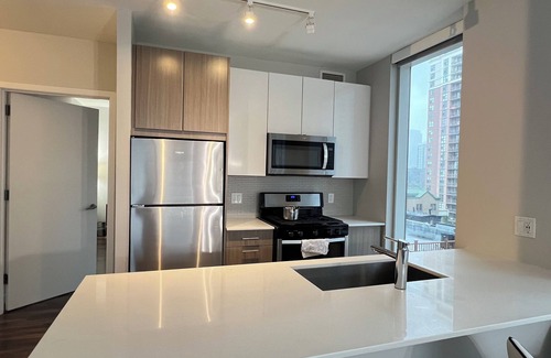 South Loop Apartment | Chic 1-bedroom apartment in delightful Chicago with AC, fitness room