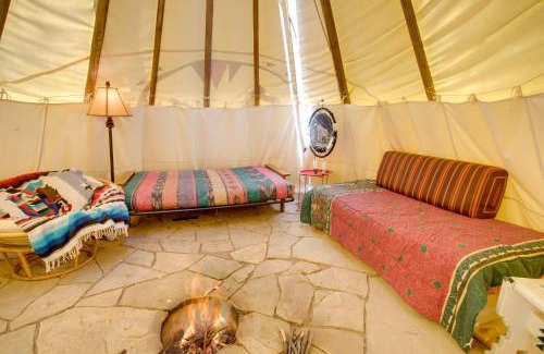 Marble House | Colorful Cabin with Teepee, Fire Pits and Mtn Views!