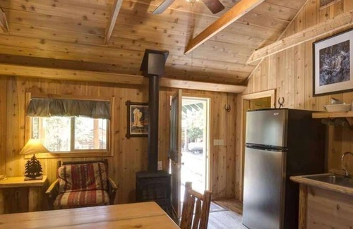 Silver Gate Cabin | Comfy cabin is situated on the Silver Gate property which overlooks 10,000ft tall mountain peaks surrounding the town.