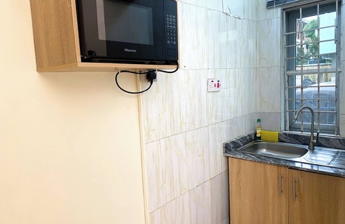 Lagos Apartment | Coral-Charming 1-bedroom Selfie apartment in marvelous Lagos with AC