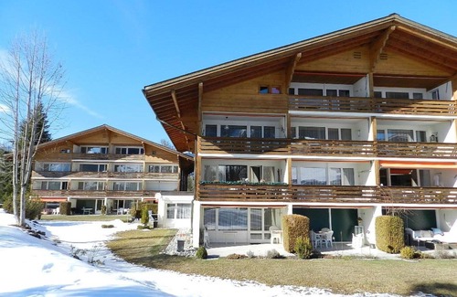 Gstaad Apartment | Cosy apartment for 4 guests with WIFI, TV, balcony and pets allowed