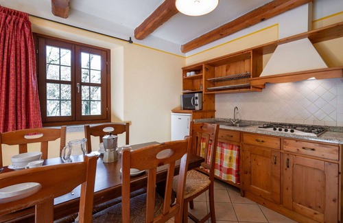 Sampeyre Apartment | Cosy apartment for 4 people with pool, WIFI, TV, terrace and parking