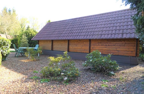 Marum Cabin | Cosy log cabin for rent against the forest edge on the border of Friesland/Groningen/Dr.
