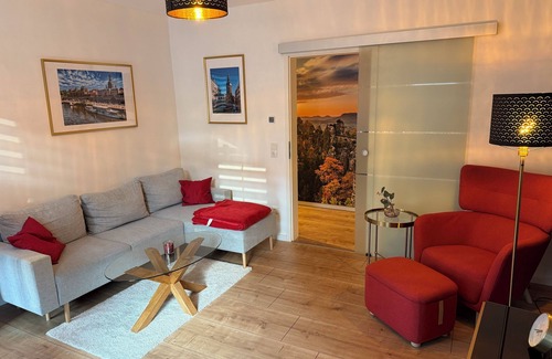 Krippen Apartment | Cozy and modern vacation apartment in Bad Schandau/Krippen. Dogs allowed!