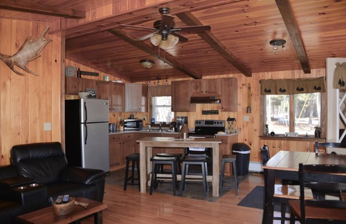 Allagash Cabin | Cozy Getaway - Relax & Unwind - Outdoor Kitchen & Cedar Hot Tub-Riverfront View