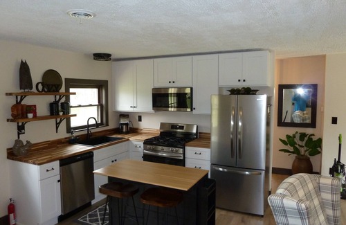 Irons Other | Cozy Lodge on 10 acres- Sleeps 9, Newly Renovated, Game Room, Lg Deck, Irons MI.