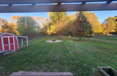 Elkhart House | Cozy & Quiet Home with Memory Foam and Pet Friendly with Fenced Yard