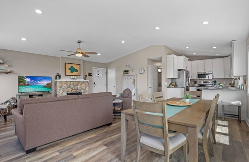 Faribault House | Cozy, year-round lake home with magnificent sunset views, lake access and dock.