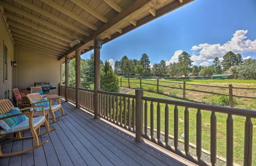 Show Low House | Deck, BBQ and Golf Course Views Show Low Home