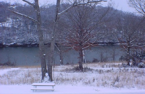 Holiday Island Condo | DECK OVERLOOKS THE PEACEFUL SERENITY OF THE LAKE