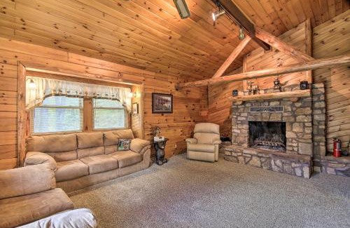 James Creek House | Deck with Private Hot Tub Lakefront Raystown Cabin!