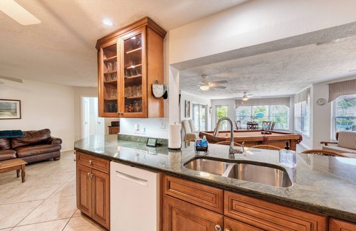 Cocoa Isles House | Deep-water canal home- hot tub-billiard room