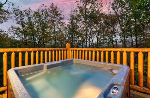 Gatlinburg - Pigeon Forge House | Deja View Serene Mountain Cabin for a Family Get-away with a Hot tub Sauna Fire pit that is Pet Friendly