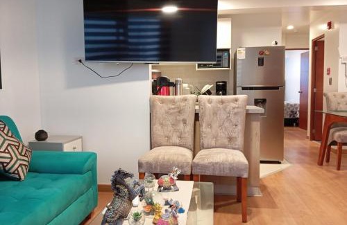 San Miguel Apartment | Departamento equipado con aire acondicionado, calefacción, balcón con buena vista