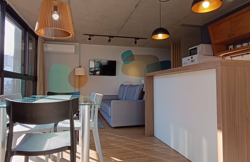 Montevideo Apartment | Designer place with great view on the promenade, up to 6 guests; inside garage