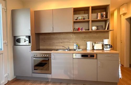 Stotteritz Apartment | die Senfbude - wunderschöne Apartments für 4 Personen mit Terrasse & Stellplatz