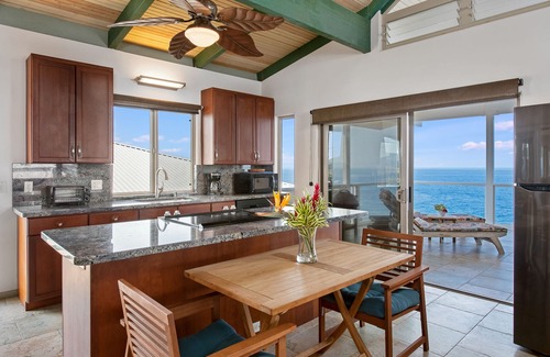 Captain Cook House | Direct OCEANFRONT, Custom Polynesian Design, See WHALES & DOLPHINS, Sunbathing