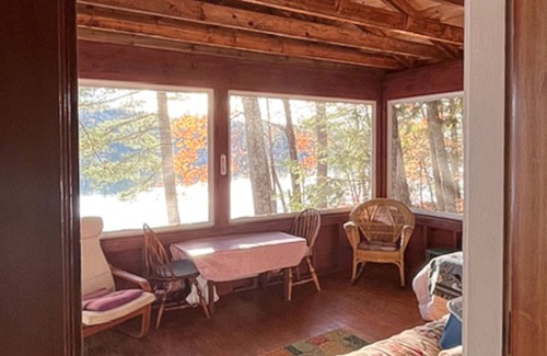 Moultonborough Cottage | Dog-friendly lakefront cottage - private dock, fireplace, canoe, kayaks & views