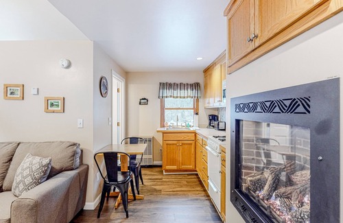 Eastern Vermont Cabin | Dog-friendly, mountain-view cabin with shared hot tub, fireplace, & central AC