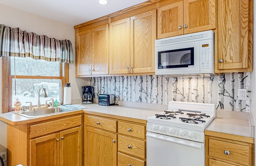 Eastern Vermont Cabin | Dog-friendly, mountain-view cabin with shared hot tub, fireplace, & central AC