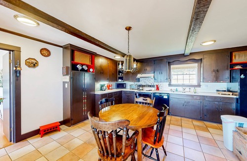 Steuben House | Dog-friendly oceanfront home with private beach, two fireplaces, & firepit