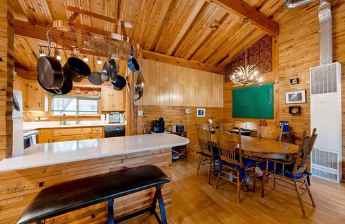 Munds Park House | Dog-friendly rustic retreat with enclosed yard, grill, wood stove, games, & W/D