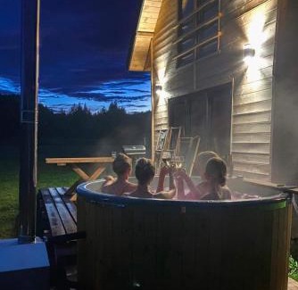 Rybno House | Domek drewniany letniskowy całoroczny nad jeziorem