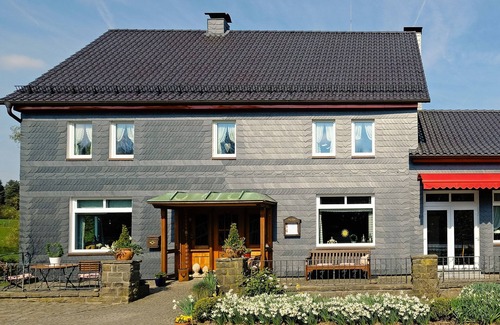Wiehl Apartment | Double room forest and meadow view
