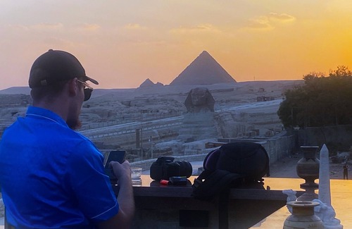 Giza House | Double Room with Balcony Pyramids View