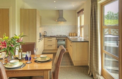 Balmaha Villa | Drumlanrig Lodge with hot tub and views of Loch Lomond