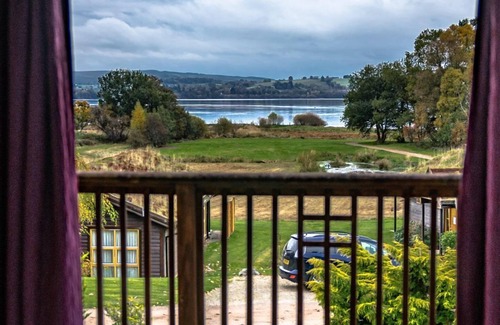 Balmaha Villa | Drumlanrig Lodge with hot tub and views of Loch Lomond